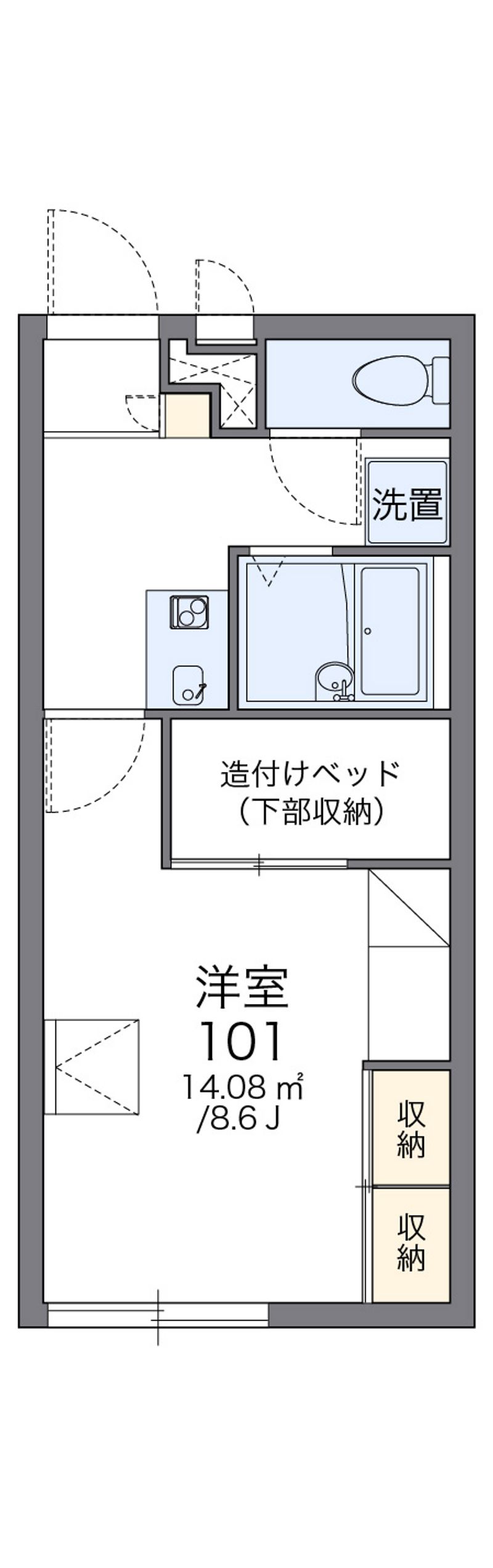 レオパレスｔｒｏｉｓピエールＢ 間取図