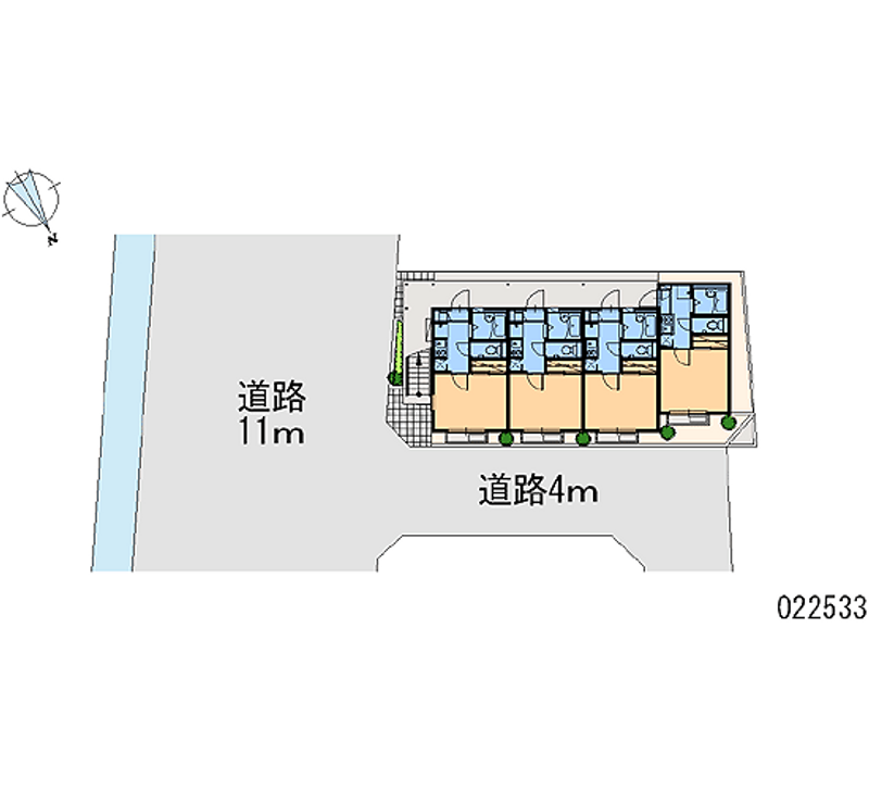 レオパレスフォーブル三茶 区画図