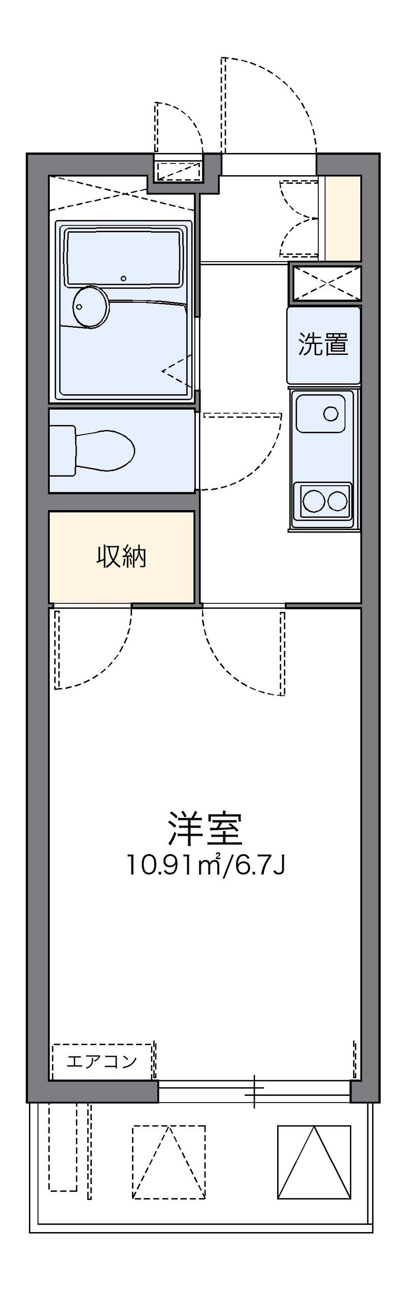 レオパレス東山山麓 間取図