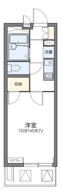 レオパレス東山山麓 間取り図