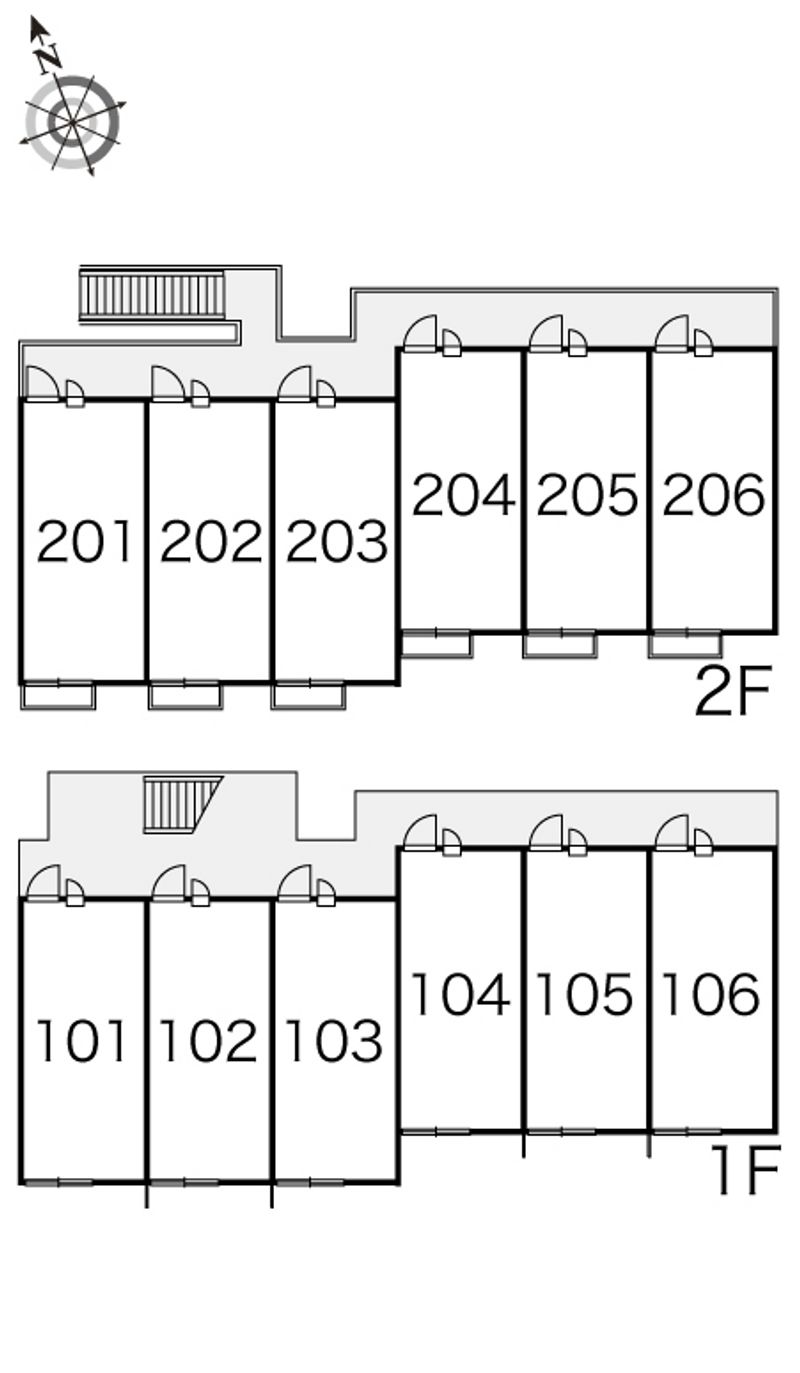 レオパレスＥＭＩⅡ 間取配置図