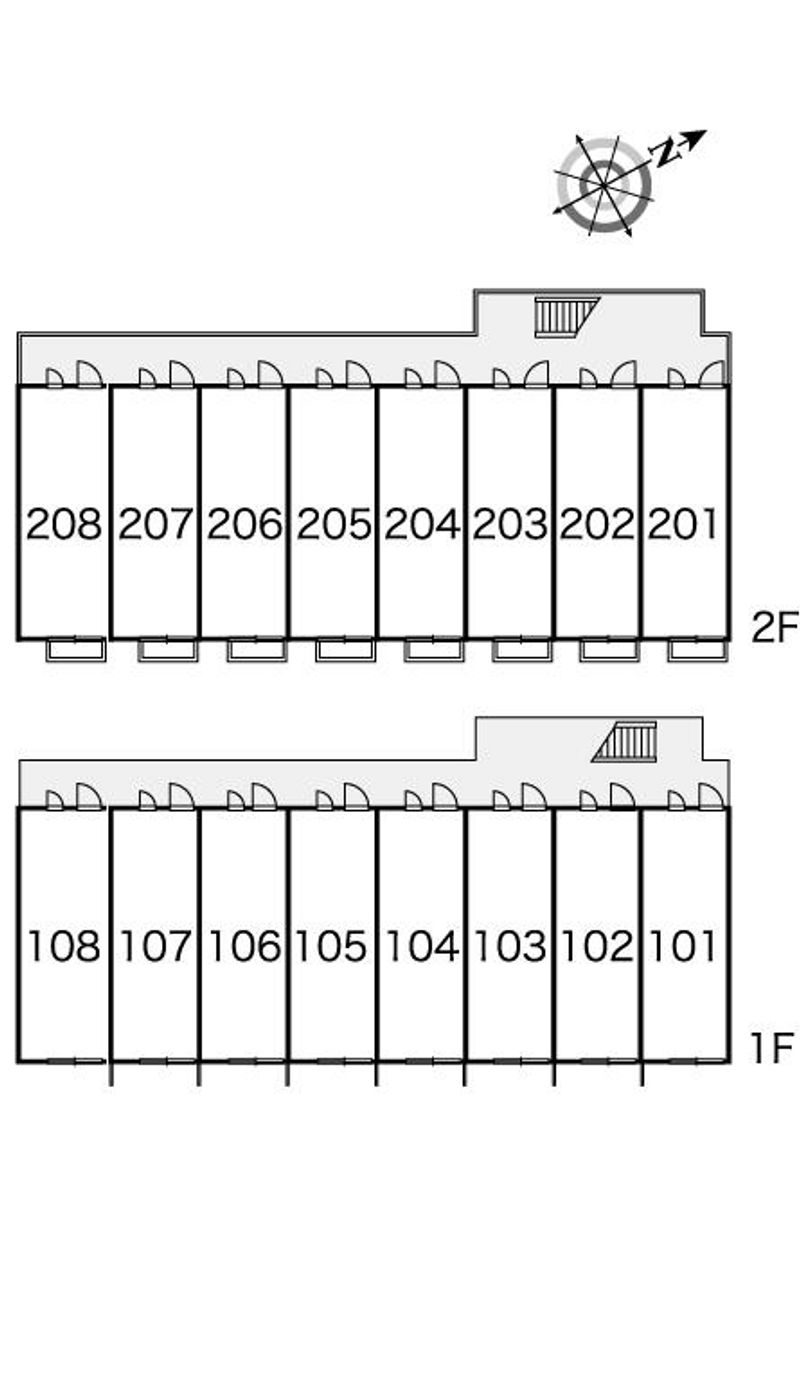 レオパレスアローンライフⅡ 間取り配置図