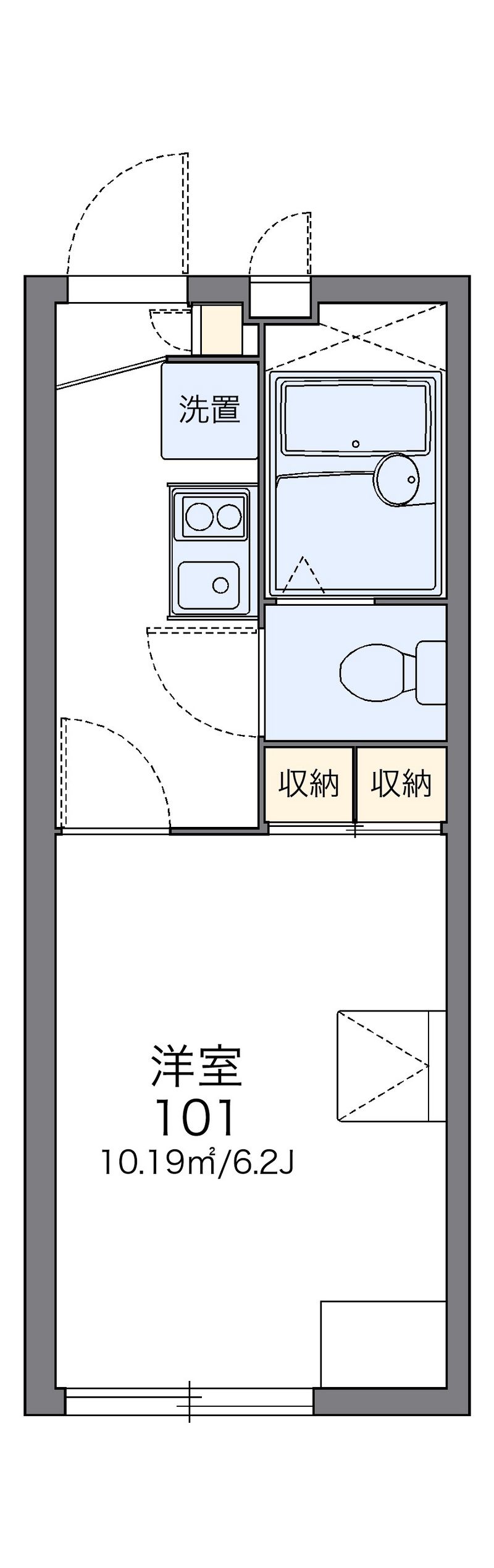 レオパレスジョイフル 間取図