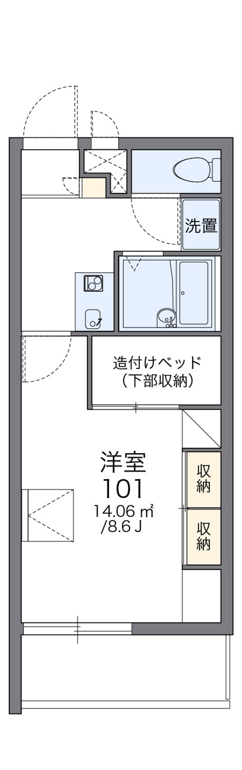 レオパレスパテル 間取図