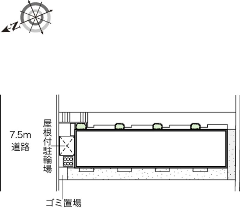 レオネクスト名東本通　Ｗｅｓｔ 配置図
