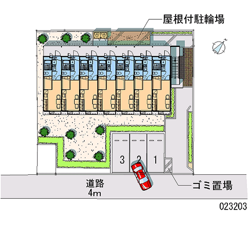 レオパレスグリーンヒル 区画図