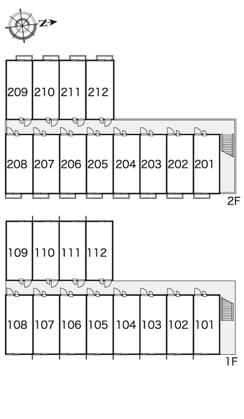 レオパレス忠臣蔵 間取り配置図