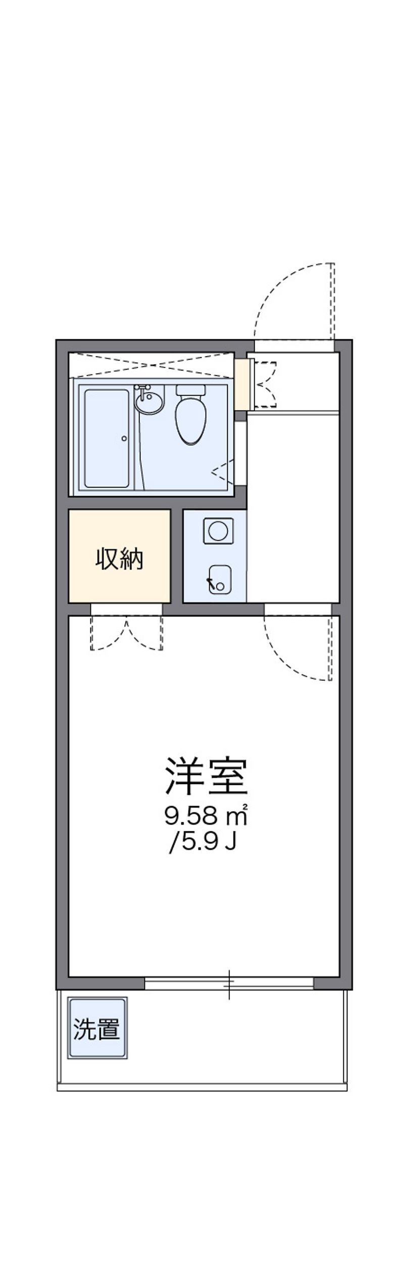 レオパレス羽津 間取図