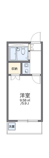 レオパレス羽津 間取り図