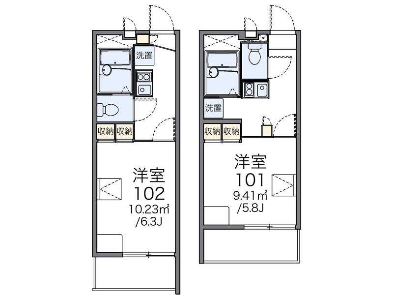 レオパレス南の風 間取図