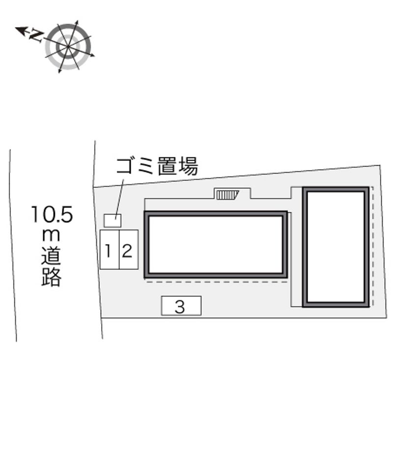 レオパレス鳩ケ谷本町 配置図