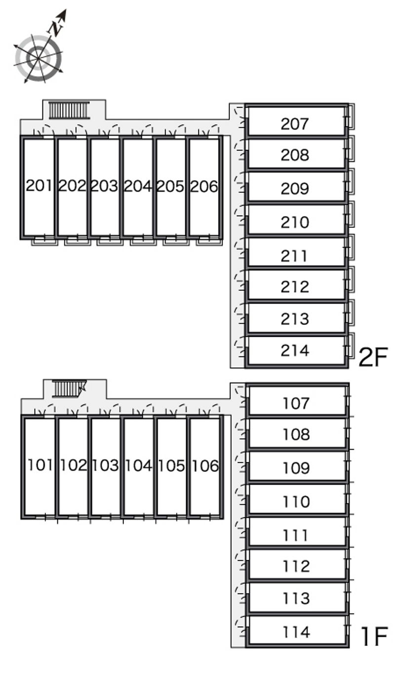 レオパレストサキ 間取り配置図