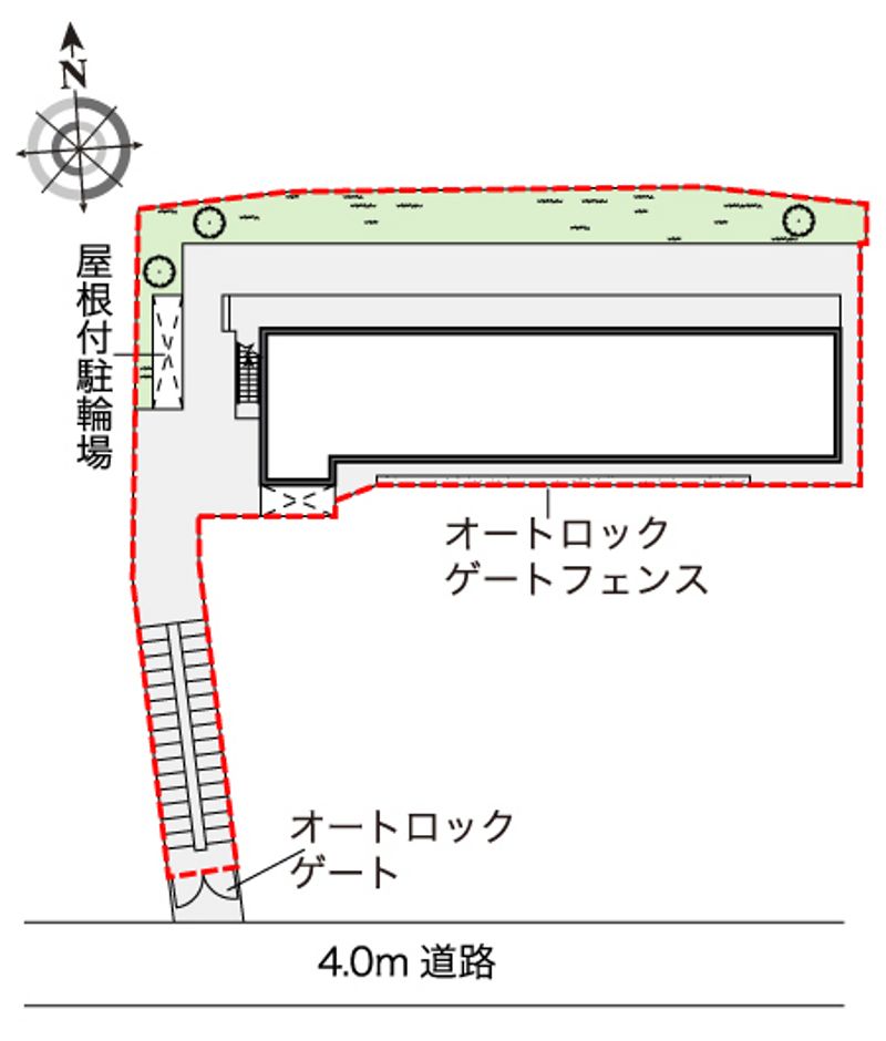 レオパレスヴィラ　ゼルコバ 配置図