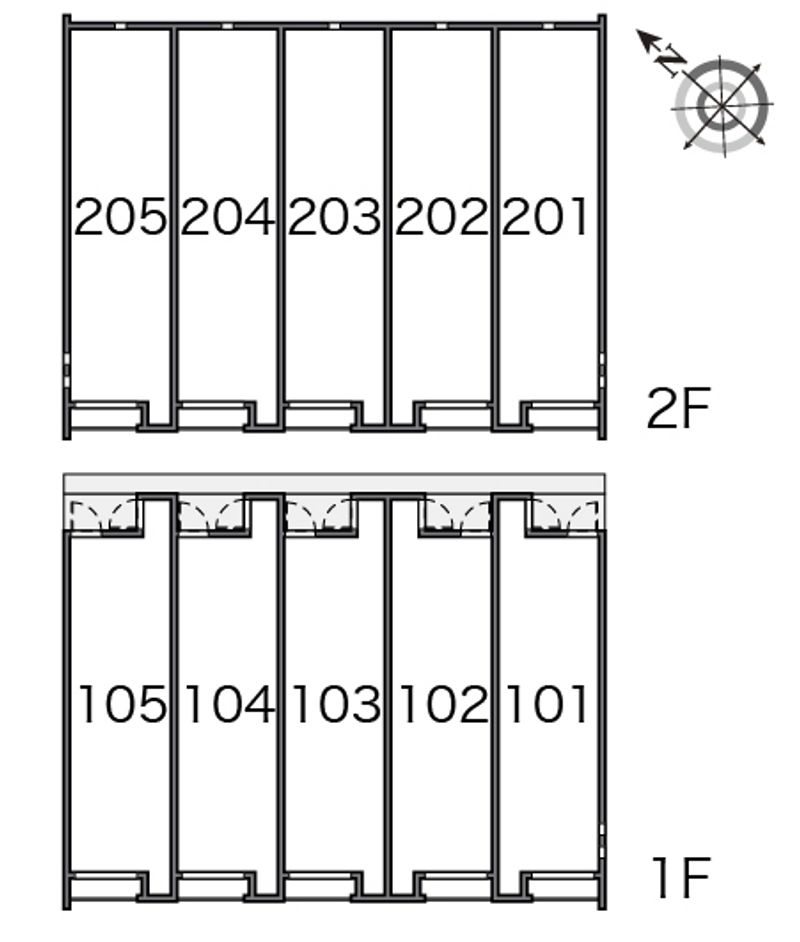 クレイノふかしのⅡ 間取配置図