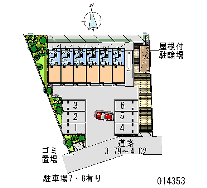 レオパレスプレジール 区画図
