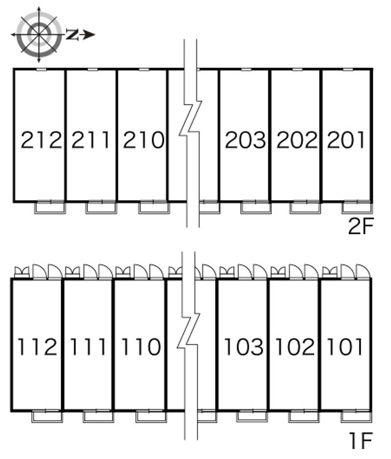 レオパレスアドバンス　シティ 間取り配置図
