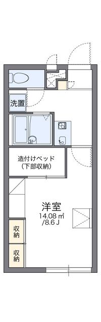 レオパレス虹 間取り図