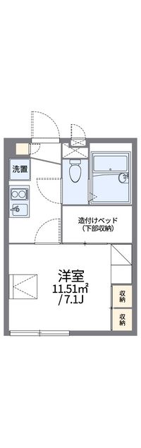 レオパレス北新博労町 間取り図