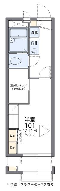 レオパレスかわだ 間取り図
