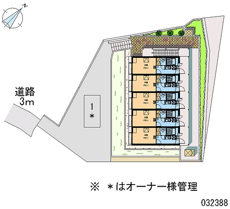 レオパレスＩＳＨＩＺＵＫＡ 区画図