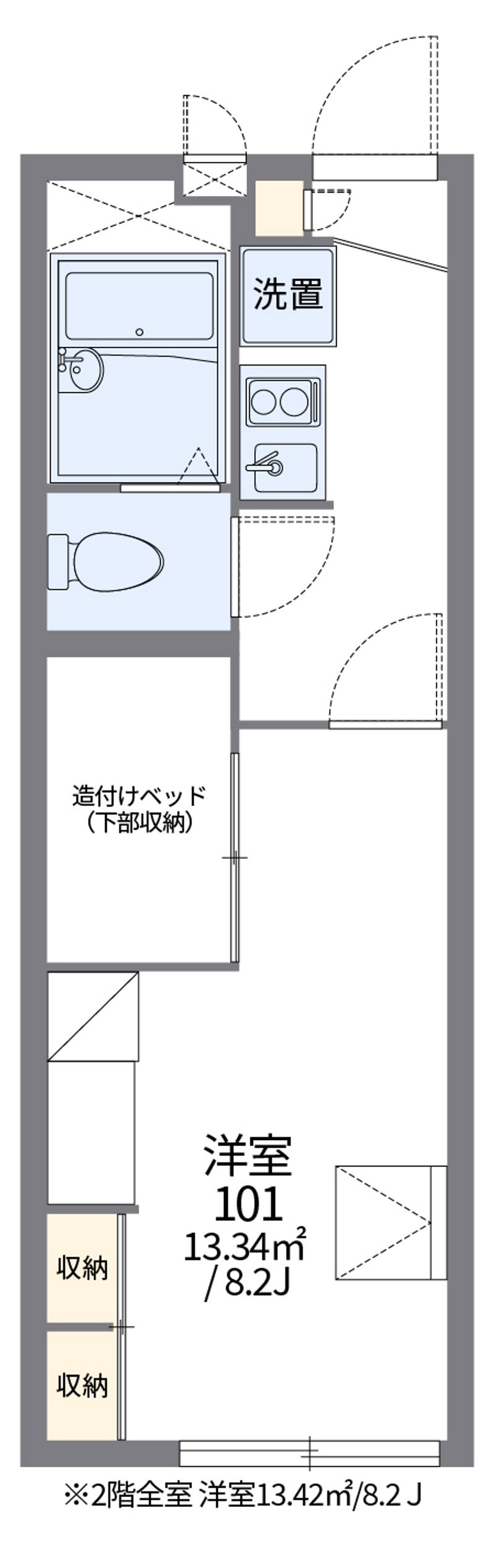 レオパレスモイスン 間取図