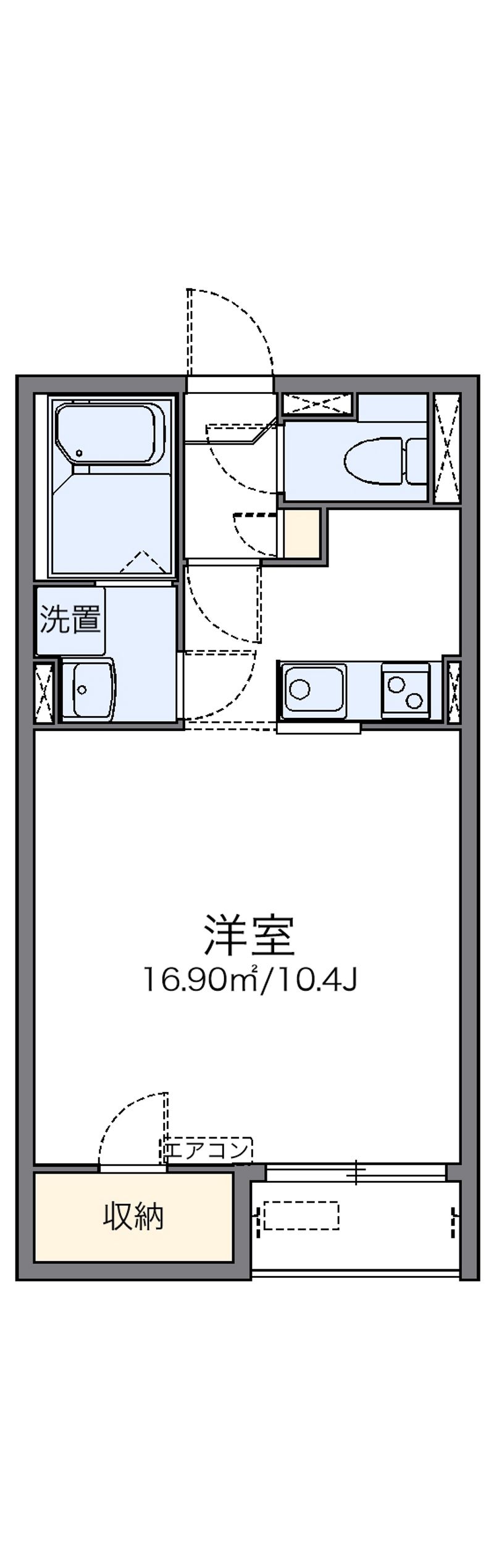 レオネクストあさひ 間取図