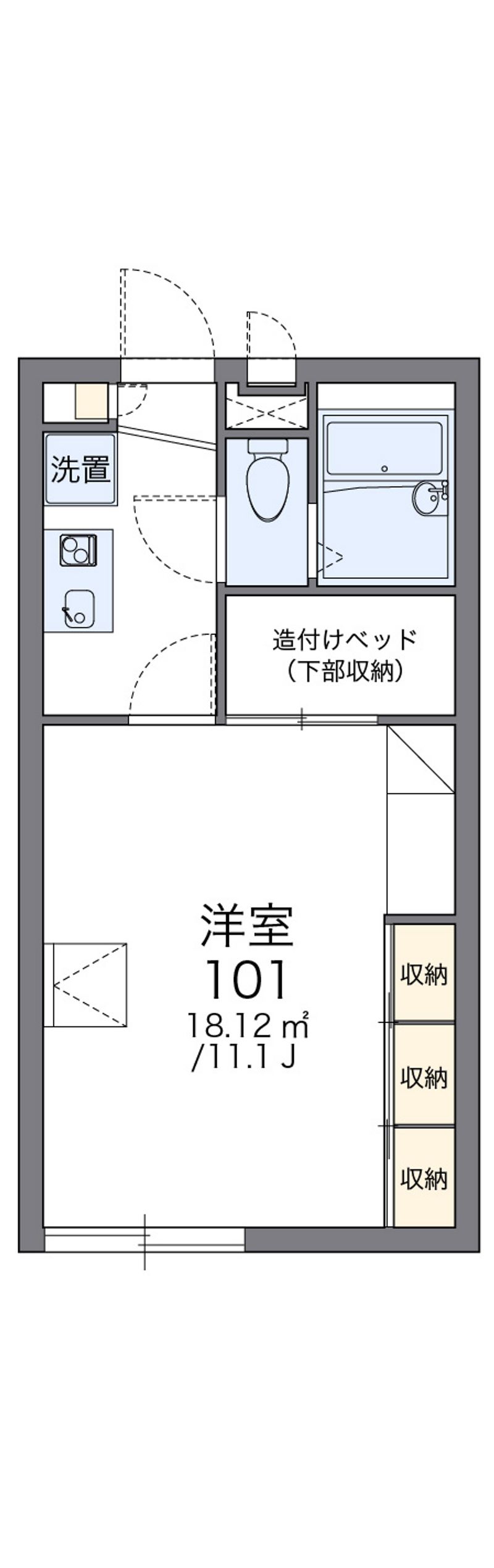レオパレスｒｏｃｈｅ２４０ 間取図
