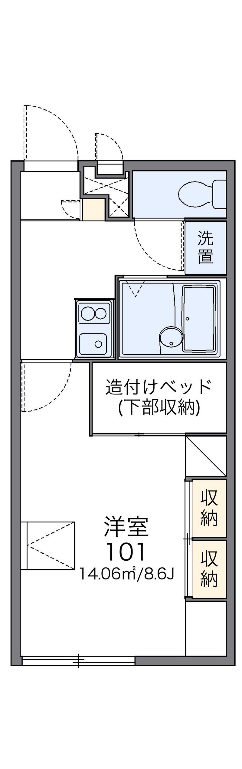 レオパレスｗｉｌｌ 間取図