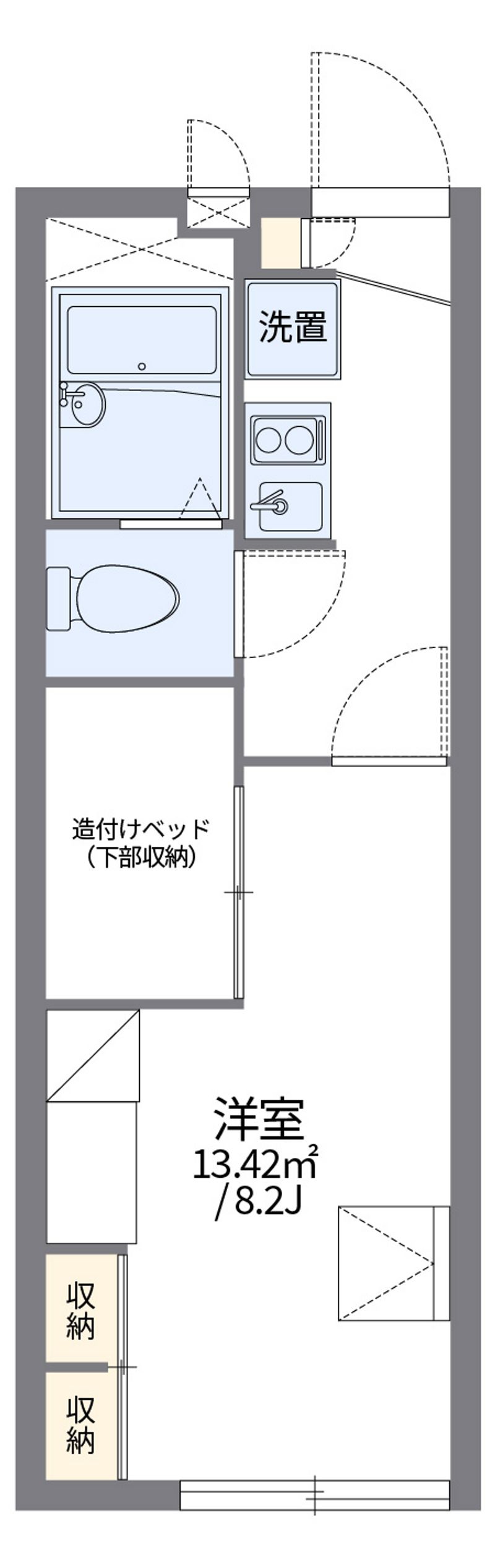 レオパレス平七屋 間取図