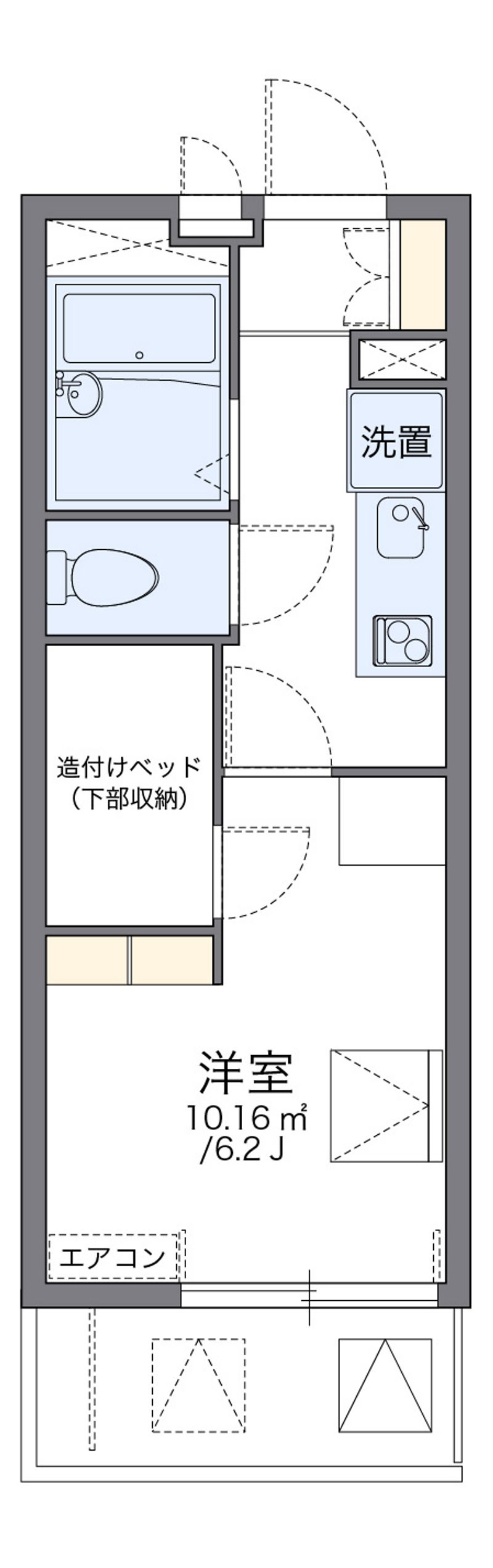 レオパレスソフィア 間取図