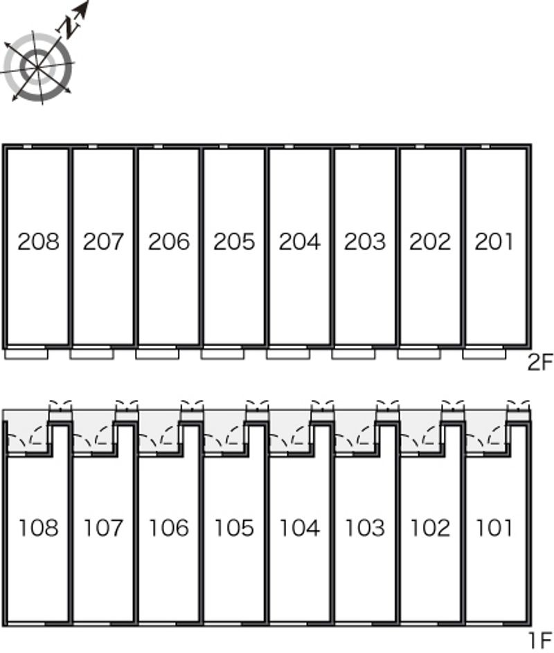 レオネクストｗｅｓｔｒｏａｄ 間取り配置図