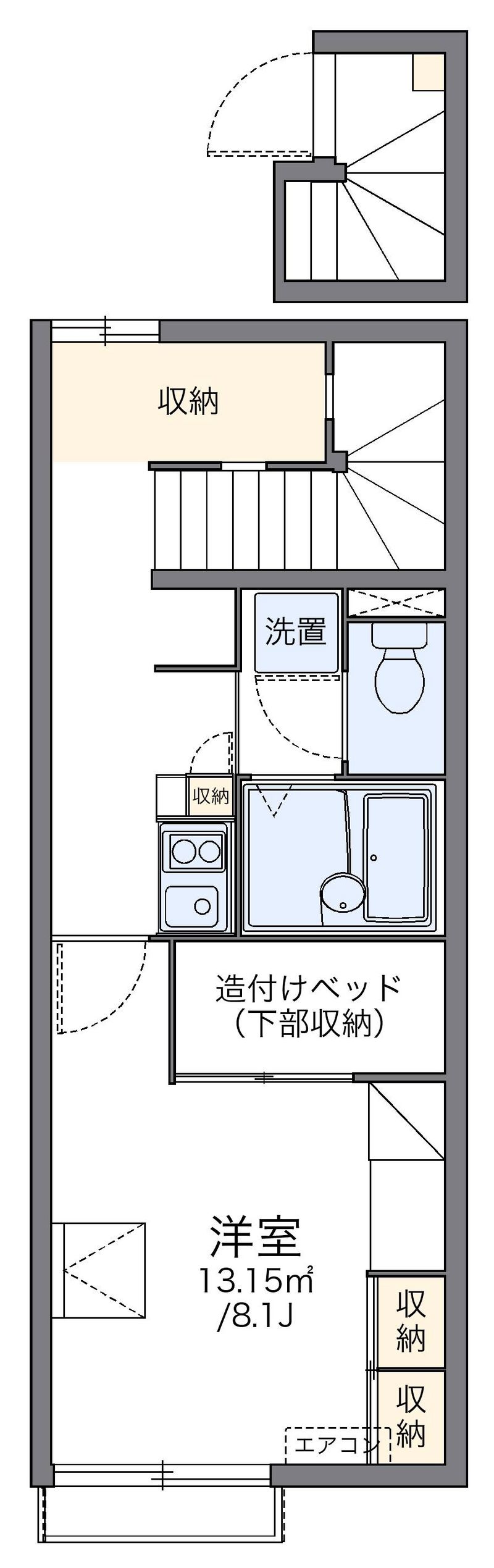 レオパレスサニーロコ 間取図