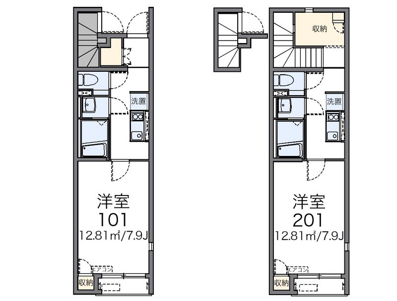 レオネクストｓｔａｇｅⅠ 間取図