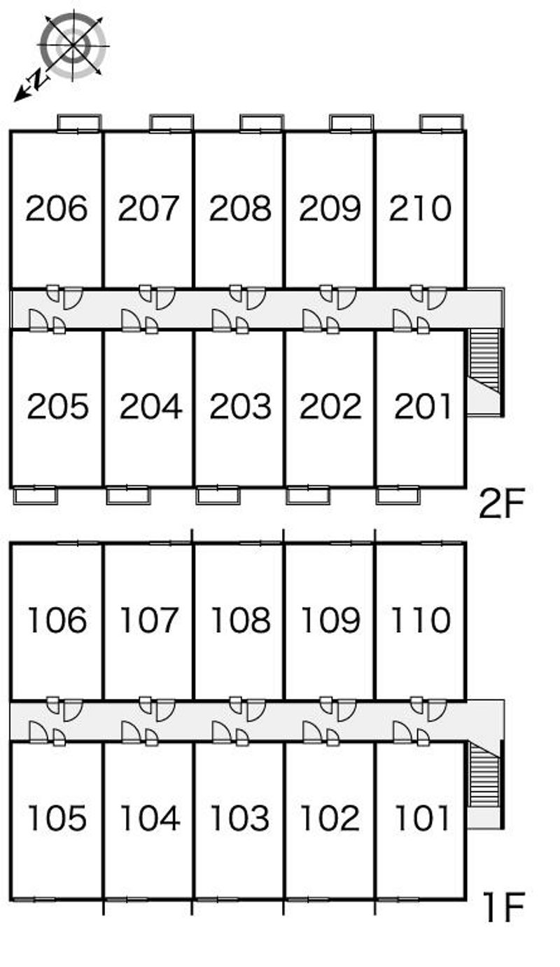 レオパレス西京 間取配置図