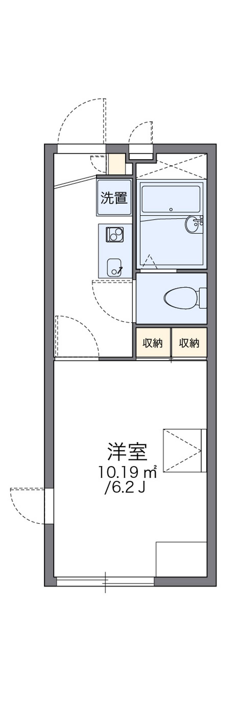 レオパレス池北 間取図