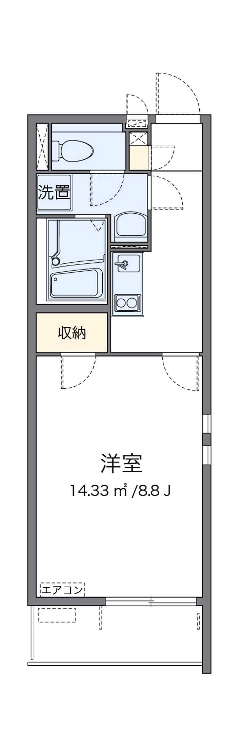 クレイノ神立ステーションテラス 間取図