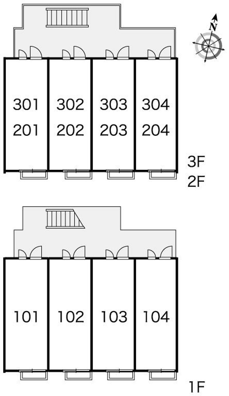 leopalace Comfort Mikami 평면 배치도