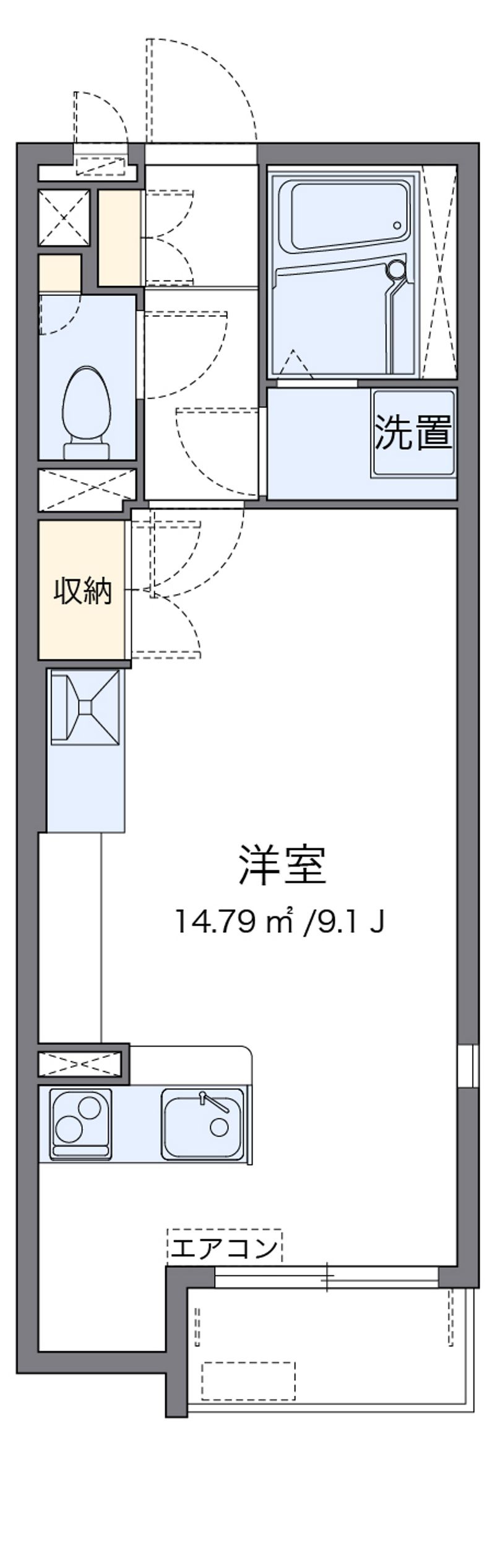 ミランダヴィラ曽根Ｄ 間取図