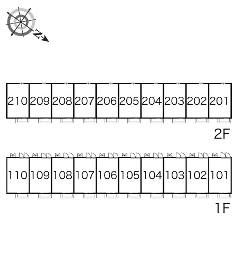 レオパレスサンハート 間取配置図