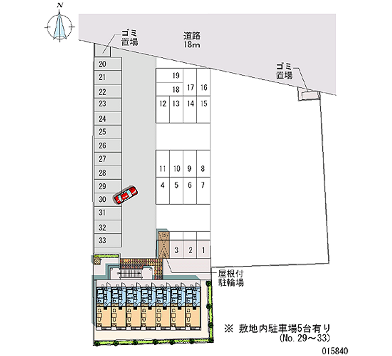 15840 Monthly parking lot