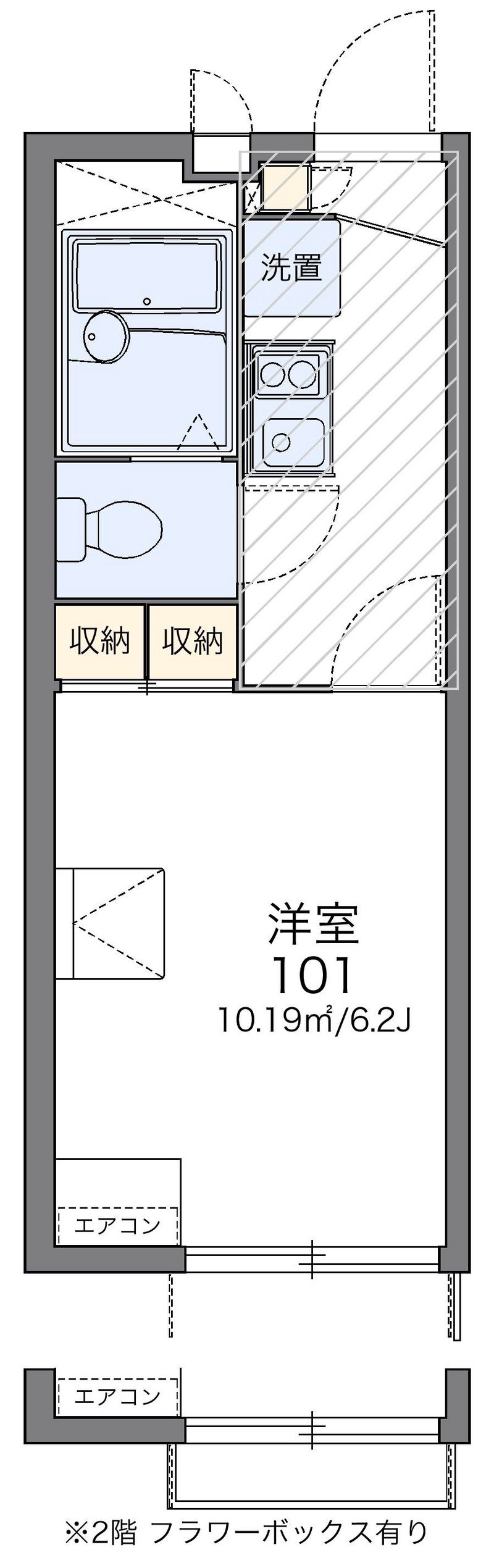 レオパレス陽光台 間取図
