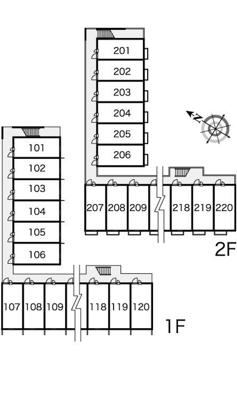 レオパレスエステートⅠ 間取配置図