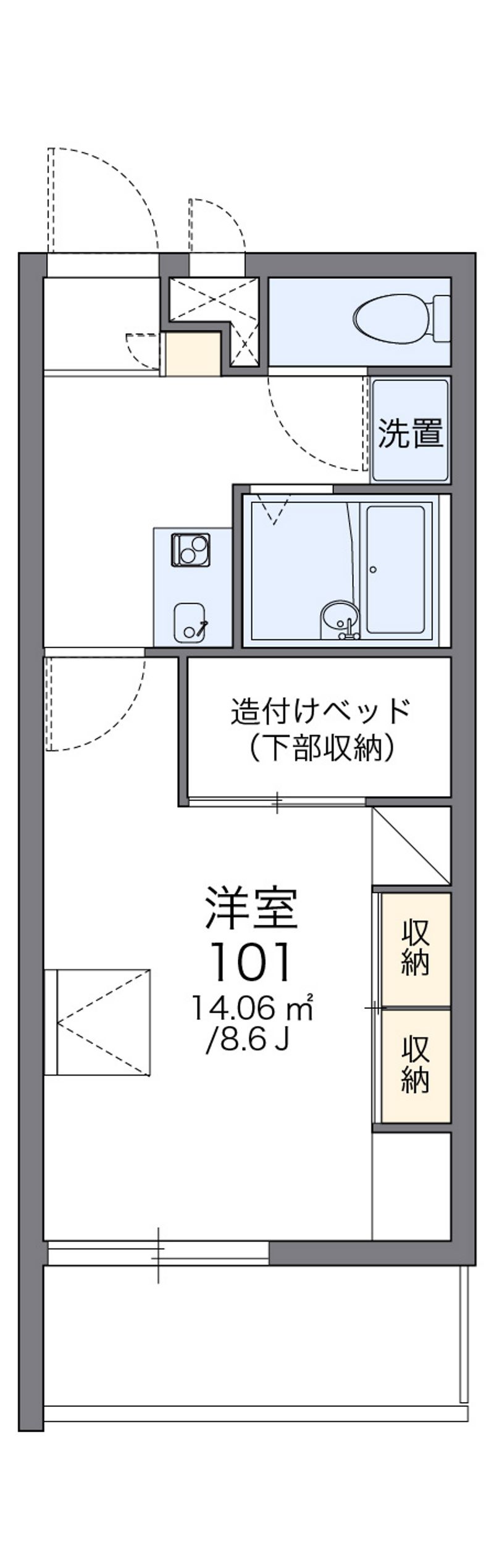 レオパレスドリーム２１ 間取図