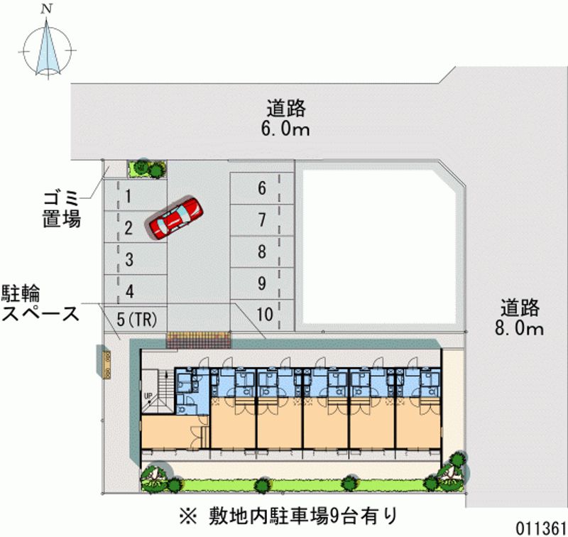 レオパレスハル 月極駐車場