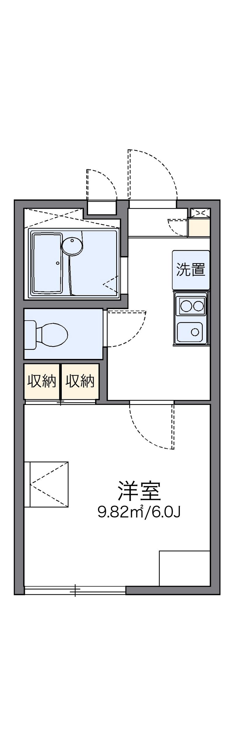 レオパレスエグランテ大岡 間取図