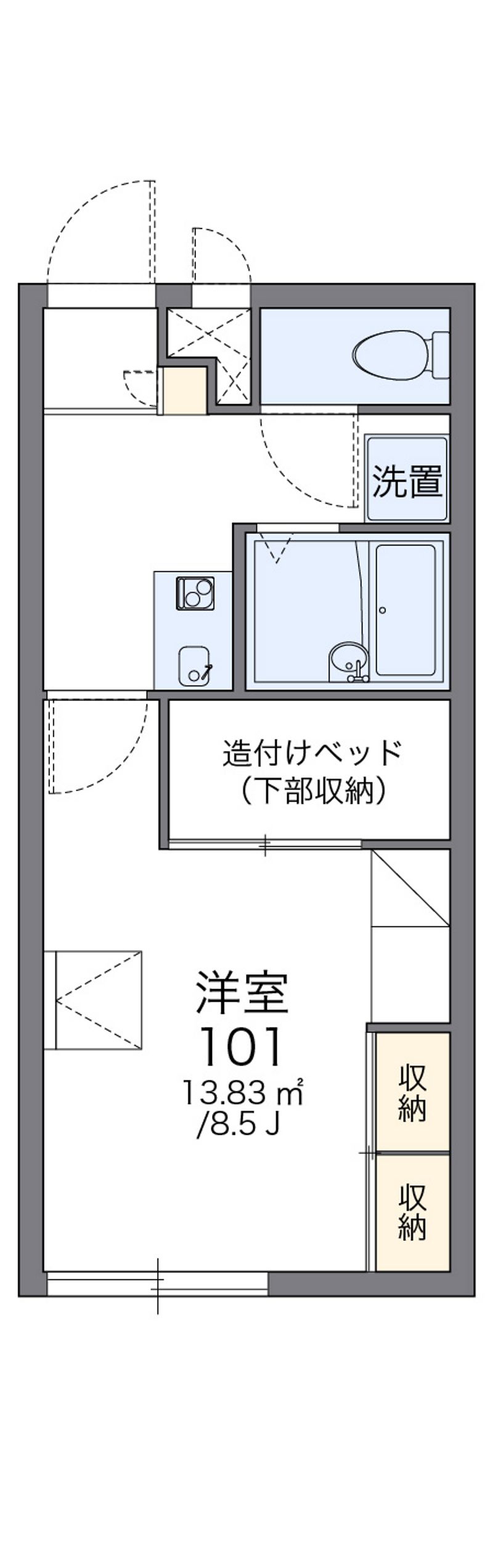 レオパレスサニーハウスうるまⅢ 間取図