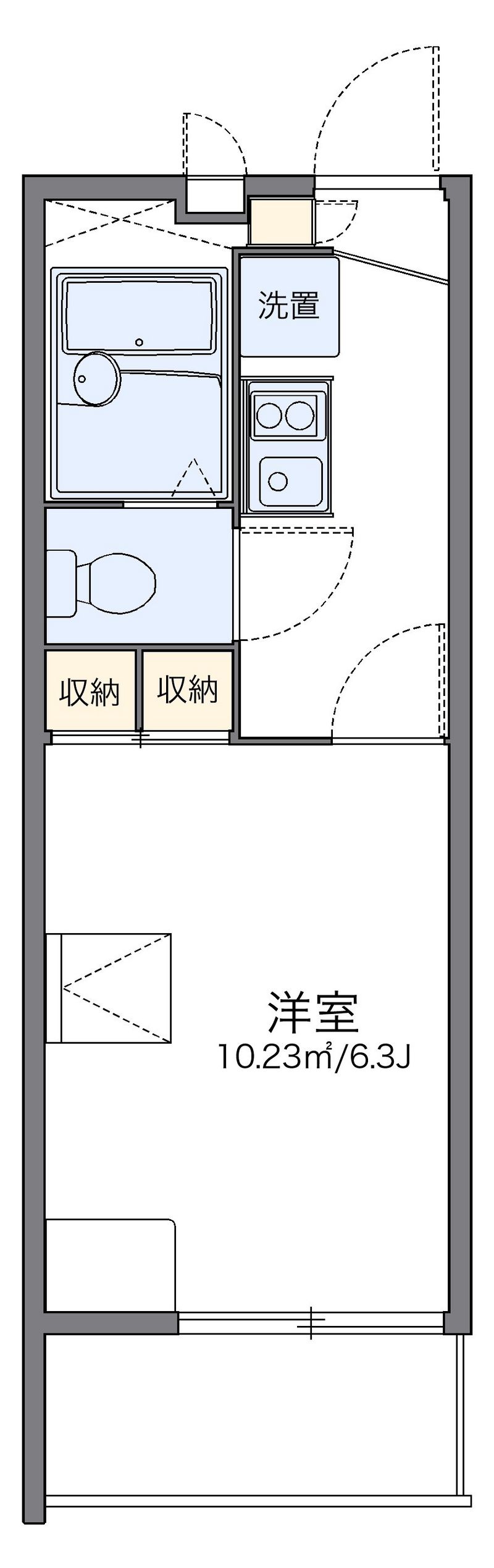 レオパレスグランデⅢ 間取図