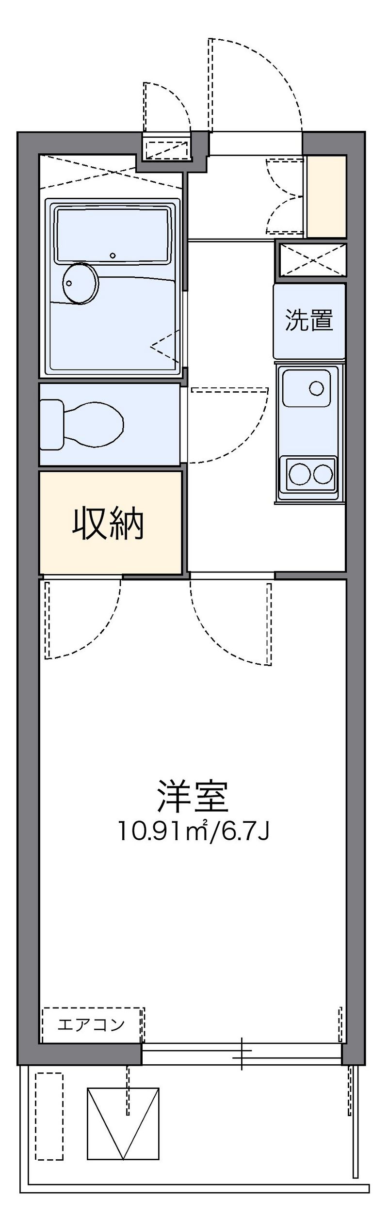 レオパレスルナボアール 間取り