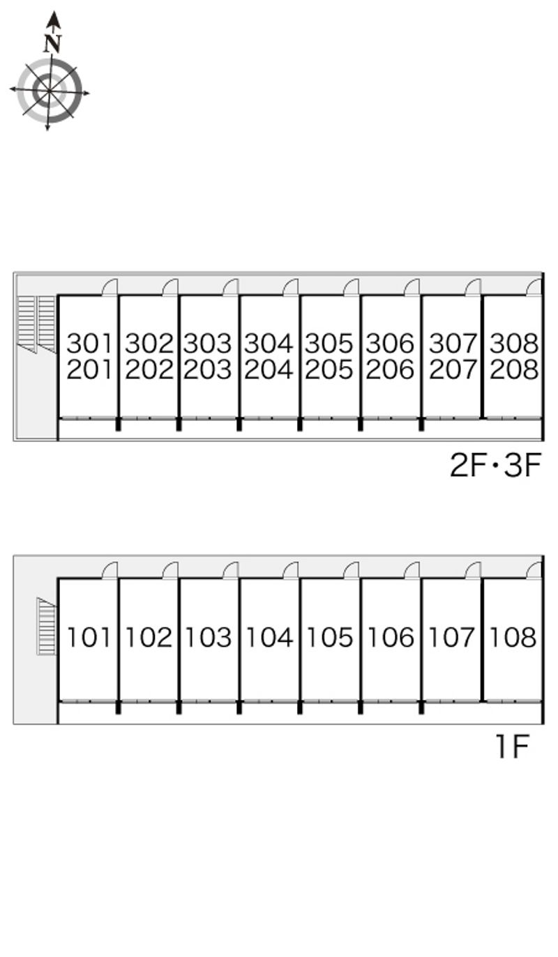 レオパレスシャルム 間取り配置図