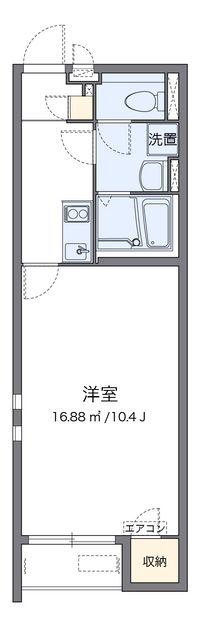 クレイノＨＩＫＡＲＩ 間取り図